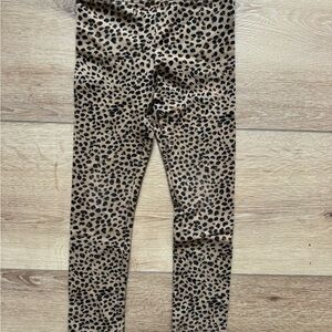 Crewcuts Kids Leggings in Tan and Black Animal Print